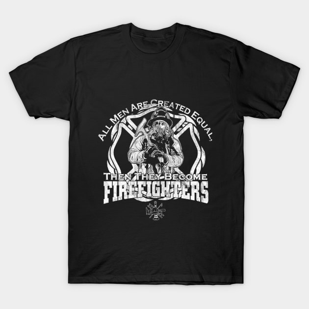 Cool firefighter Design T-Shirt by loumed